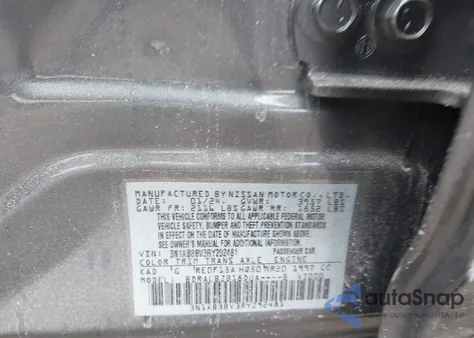 2024 Nissan Sentra S Xtronic Cvt from USA, damaged, VIN 3N1AB8BV3RY292481